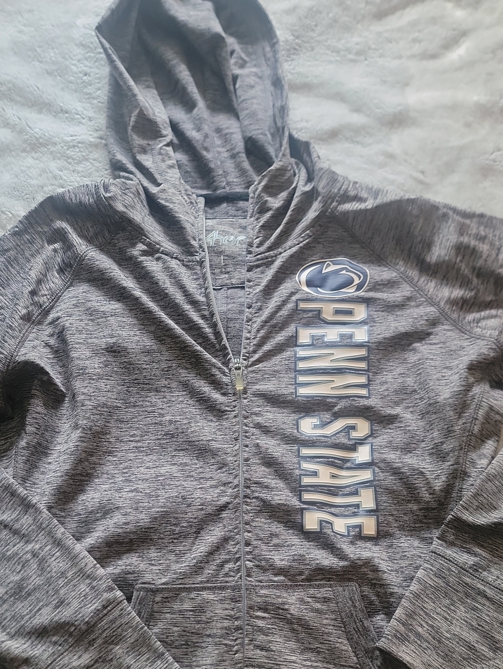 Penn State Women's Gray Heather Full-Zip Hoodie